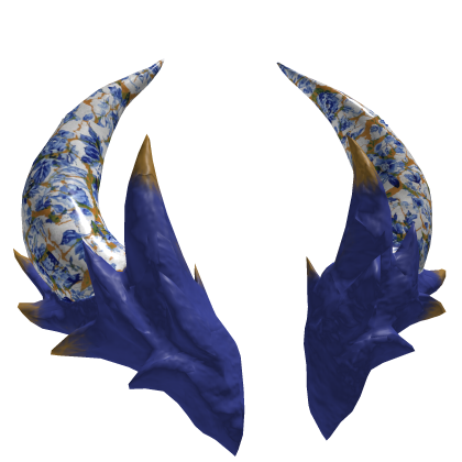 Kintsugi Traditional Porcelain Wyvern Quest Horns thumbnail