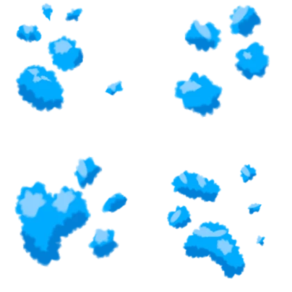 WATER DROPLETS SPRITE SHEET
