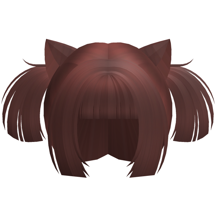 red cutie neko anime mini pigtails