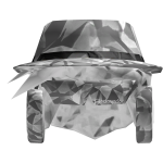 ✅ [PBR] White Hair + Fedora + Headphones + Shade