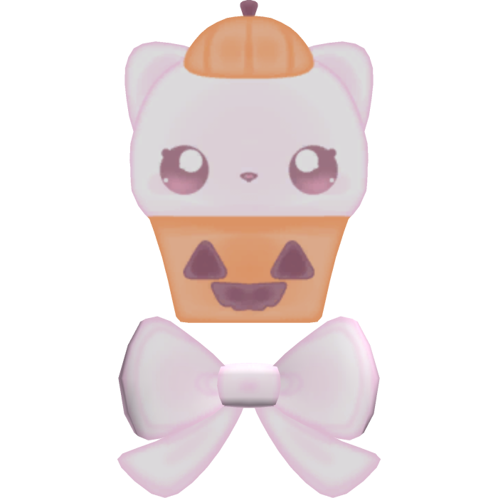 halloween | adorable pumpkitty hairclip