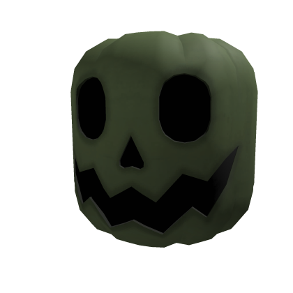 Green Pumpkin Head Mask