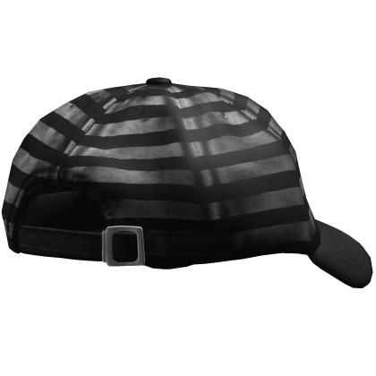 Backwards Black And White Distressed Cap/Hat Roblox item