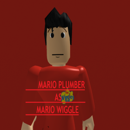 Mario Plumber as MARIO WIGGLE Roblox decal