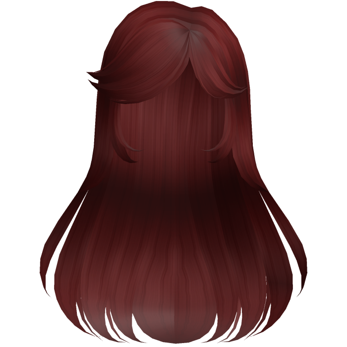 Dark Red Cute Long Moe Hair