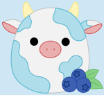 Blueberry cow friends