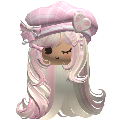 ♡ Christmas Fluffy Beret Combo (Pink Beige)