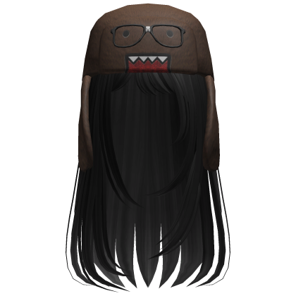 Domo Long Girl Hair Black V4