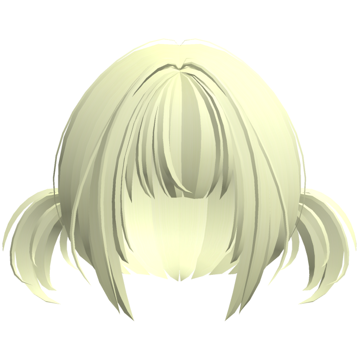 2000s moe anime wispy pigtails low yellow