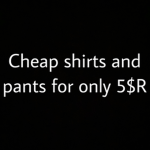 Cheap Clothing store for 5$ robux