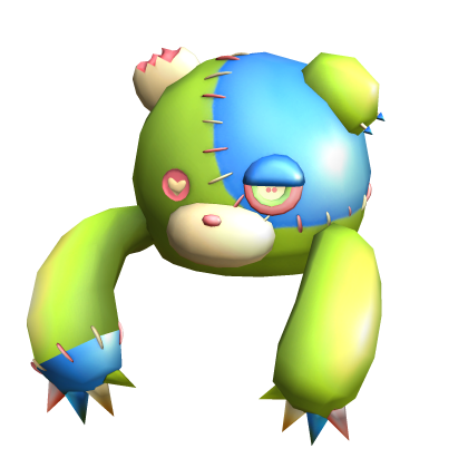 Gurokawa Creepy Cute Bear with stitches (green) Roblox item