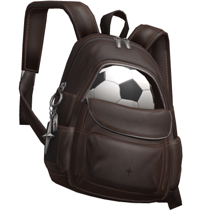Brown Soccer Backpack Bag Single Strap [1.0]