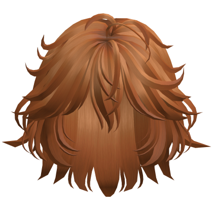 Fluffy Tousled Bob Hair - Ginger