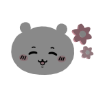  𖹭 : kawaii shy chiikawa flower hairclip 
