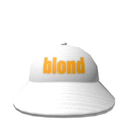 blond frank white hat Roblox item