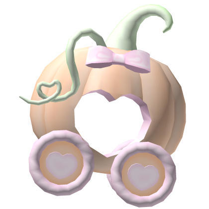 . ‿ ♡ heart pumpkin princess carriage !