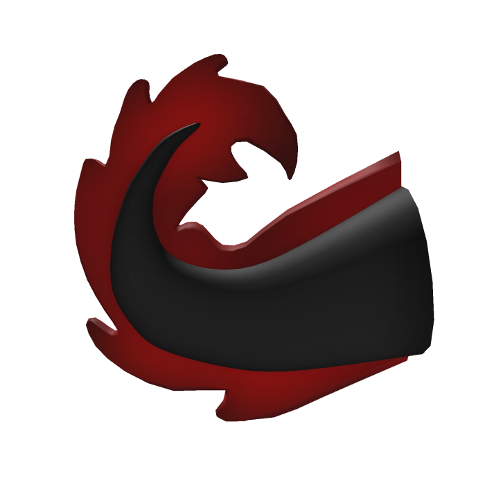 Red and Black Axolotl Tail