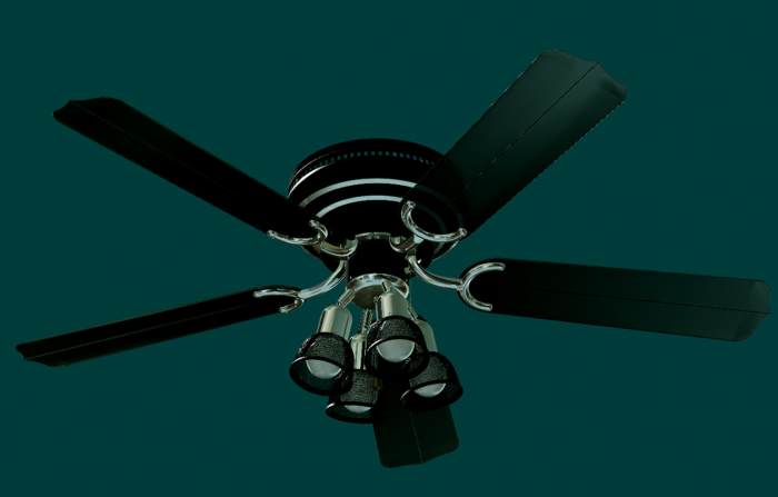 Six Mart Contemporary Hugger Ceiling Fan preview 2