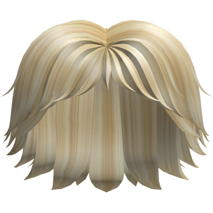 Blonde Hair Short Layered Wavy Boy Girl kin Roblox item