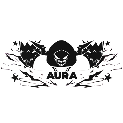Cartoony White Hood Aura Dragon Wings Combo