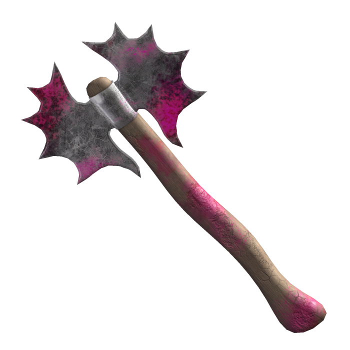 Pink Gothic Spiked Back Axe - Hollow Bunny