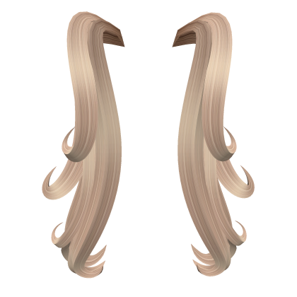 Blonde Curly Hair Extensions (Head) Roblox item