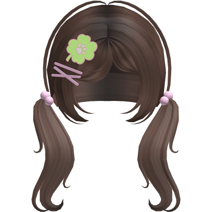 ♡ Push Becky pigtails in Brown Roblox item