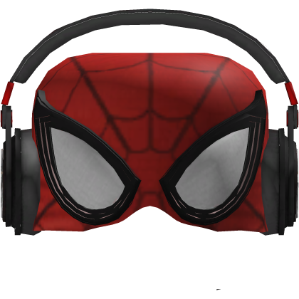 Metade Mascara do Homem Aranha com Fone