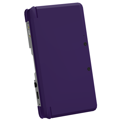 Nintendo 3DS Midnight Purple (folded) thumbnail
