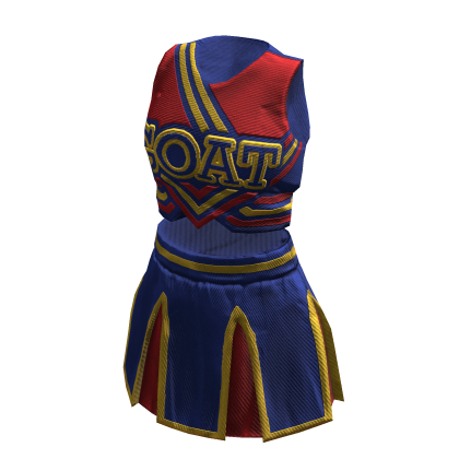 Cheerleader Uniform | Blue Red Yellow thumbnail