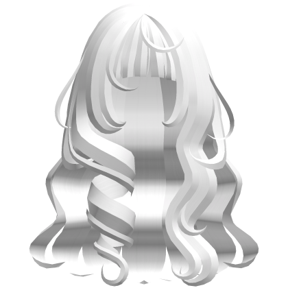 white cute messy wavy long princess hair