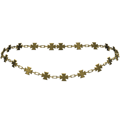 Trendy Cross Necklace (Gold)