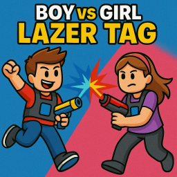 (NEW) Boy vs Girl Lazer Tag!!!