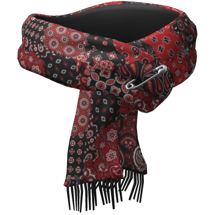 Red Cultural Winter Scarf