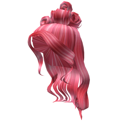 Pink Elegant Victorian Long Half Updo Curls Roblox item