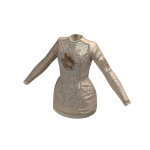 Limited Embellished Designer Dress | Beige