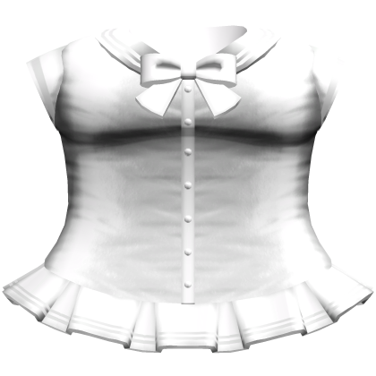 Kawaii Anime School Sailor Dress (White)