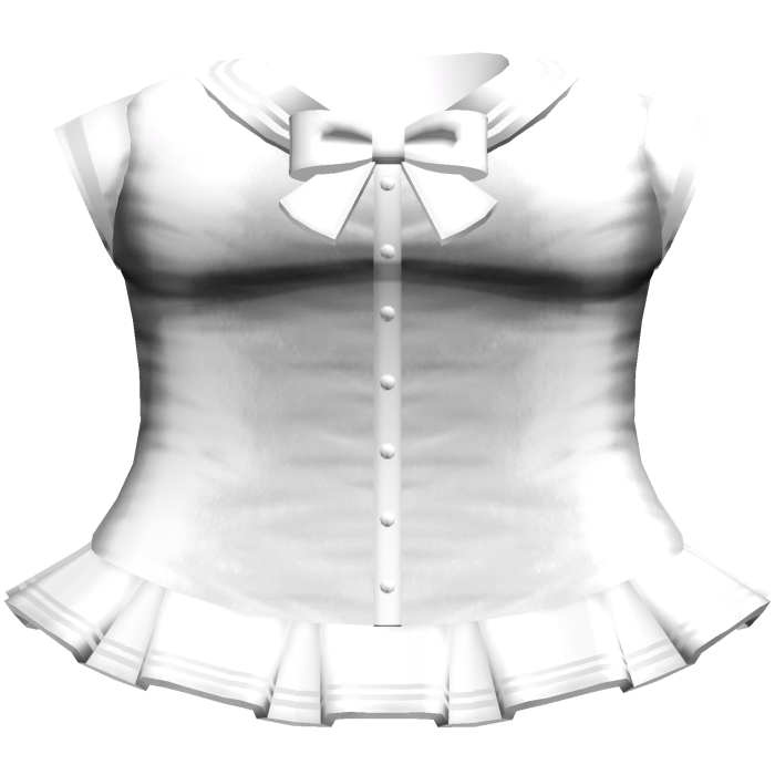 Kawaii Anime School Sailor Dress (White)