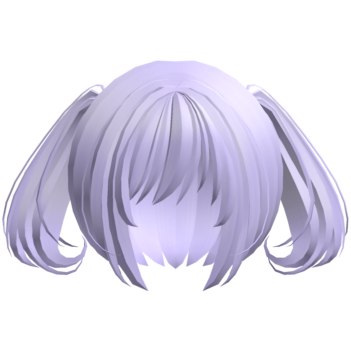 moe swirl kawaii soft ponytails purple