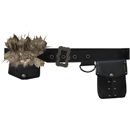 Vkei Visual Kei Distressed Archival Emo Belt Black