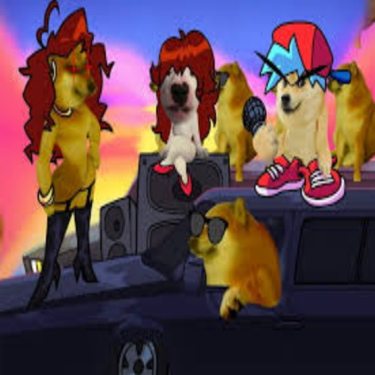 dog funk fnf Roblox decal