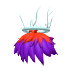  Orange to Purple Anime Hair w/Halo