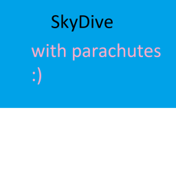 SkyDive With Parachutes
