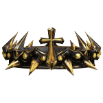 (CODE= 9436 ) Cross of Eternal Gold Thorned Crown