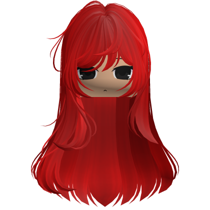 Long Straight Girl Hair (Red)