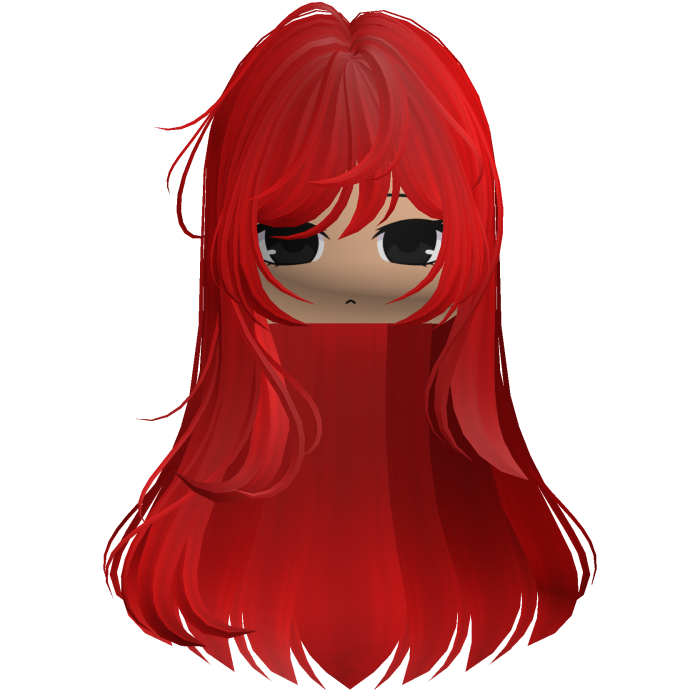 Long Straight Girl Hair (Red)