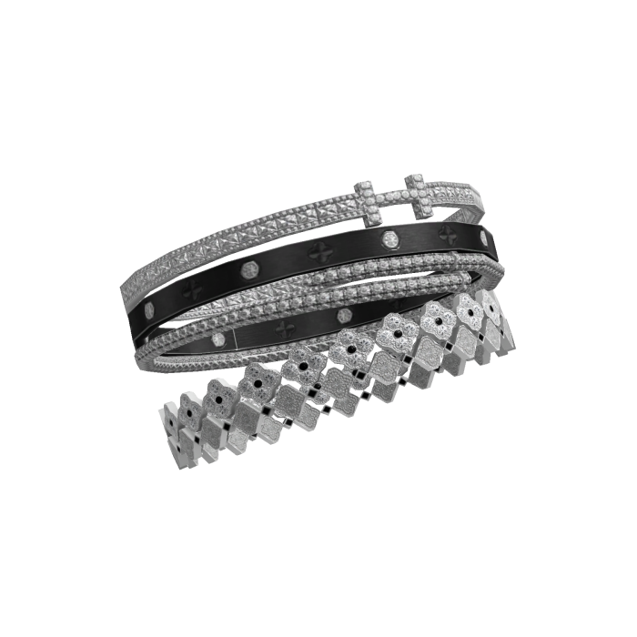 Designer Diamond Bracelet Stack
