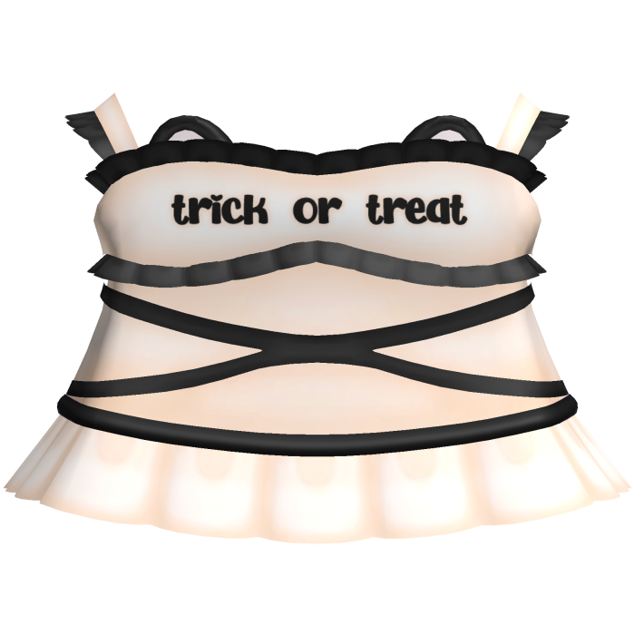 ♡ : Cute Halloween Orange Ruffled Cat Dress