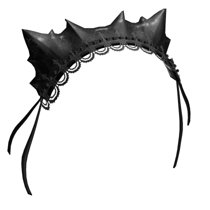 ⎛|㇏( ^,…,^ )ノ|⎞ vampire's headdress in black