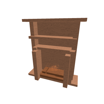 Fire Place With Empty Shelves 
